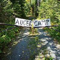 welcome to auger camp sign